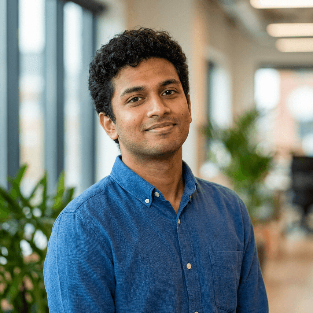 Portrait of Vikram Singh, founder of a consulting firm